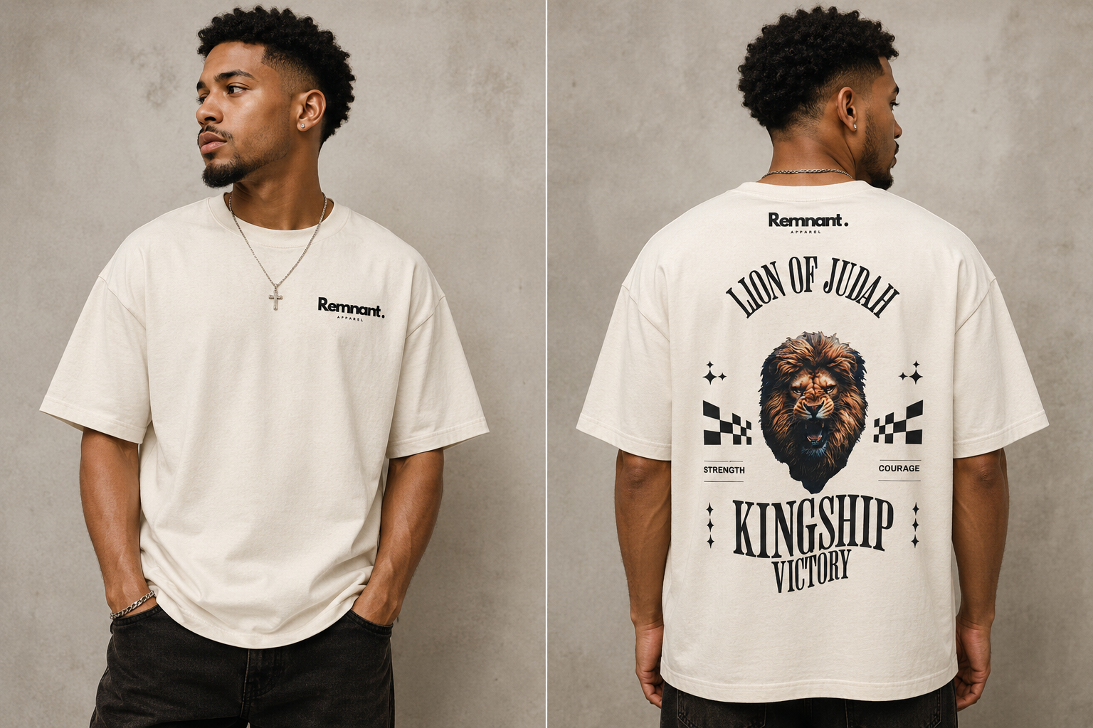 Short Sleeve Heavyweight Lion Of Judah T-Shirt